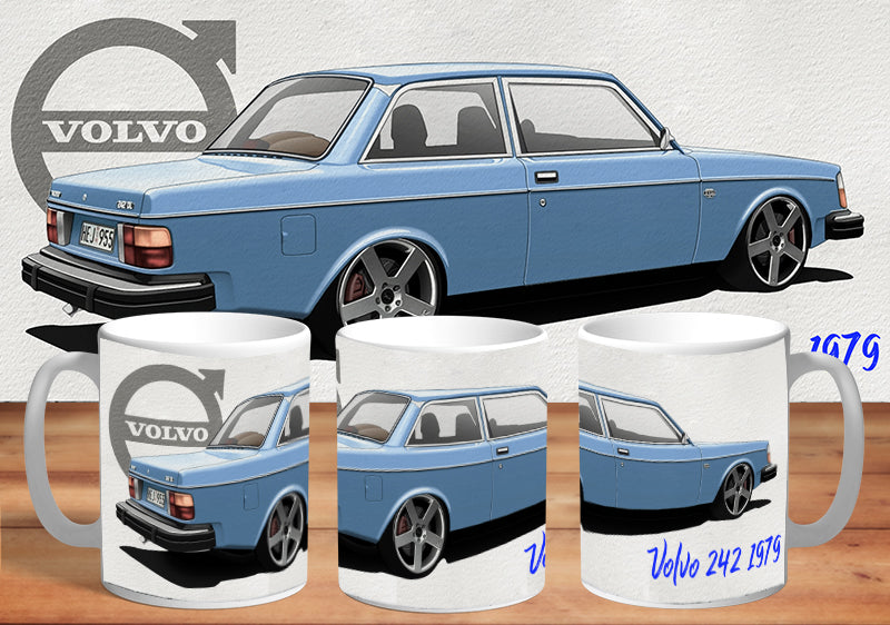 Mugg Volvo 240 Blå 330ml